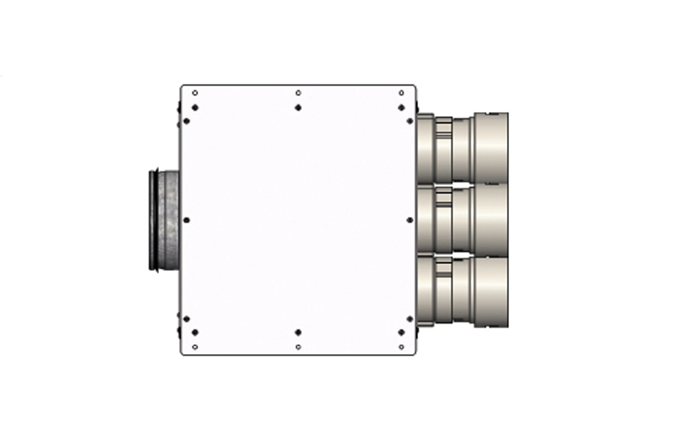 Supply air box - for valve above door